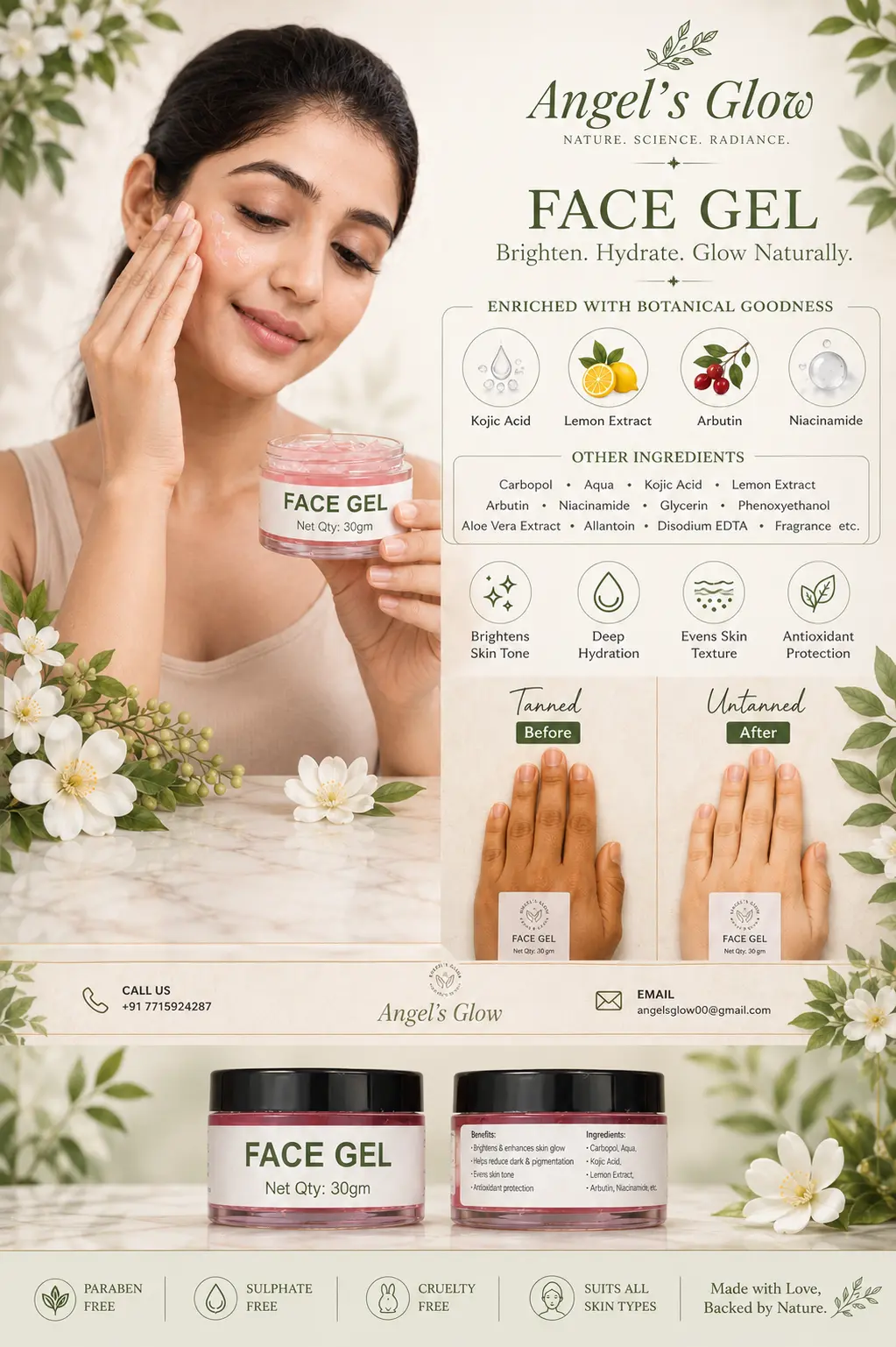 Glutathione Face Gel